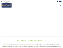 Tablet Screenshot of fairwaysatbeylea.com